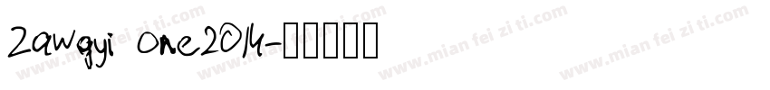 Zawgyi One2014字体转换